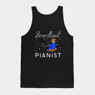 Bear-illiant pianist - Bear at the piano Tank Top